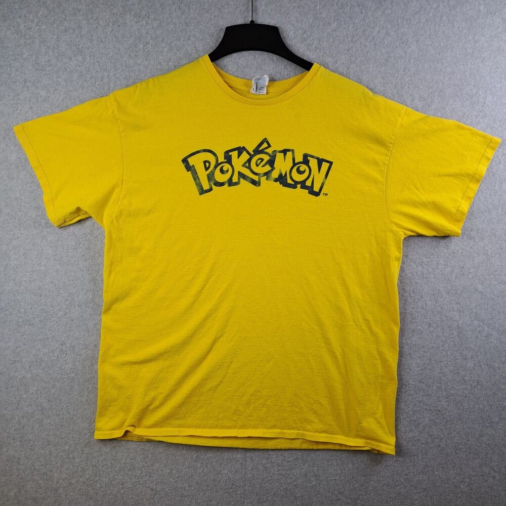 Pokémon Tournament Volunteer Adult XL Yellow Short Sleeve T Shirt Card Gaming